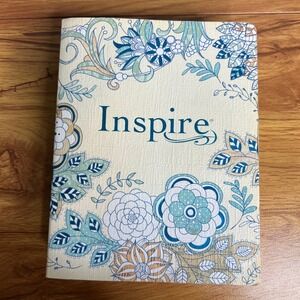Inspire Bible For Creative Journaling Soft Cover Coloring Floral Cover NLT